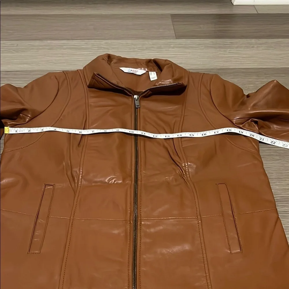 Brown Leather Jacket for Women - Picture 5 of 10